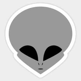 Alien Grey Sticker